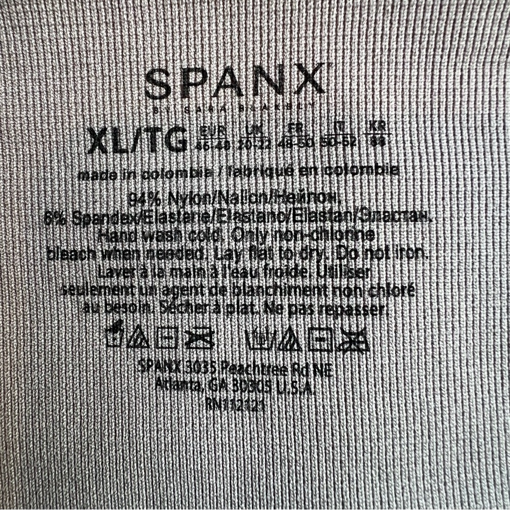 Spanx XL Grey Watercolor Leggings EUC - Picture 9 of 9